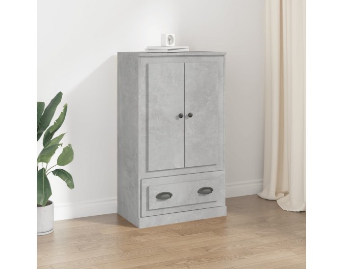 Sonata H Висок шкаф, бетонно сив, 60x35,5x103,5 см, инженерно дърво