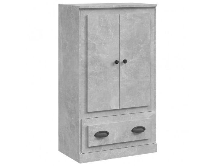 Sonata H Висок шкаф, бетонно сив, 60x35,5x103,5 см, инженерно дърво