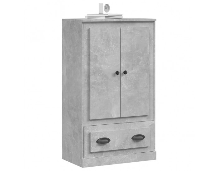 Sonata H Висок шкаф, бетонно сив, 60x35,5x103,5 см, инженерно дърво
