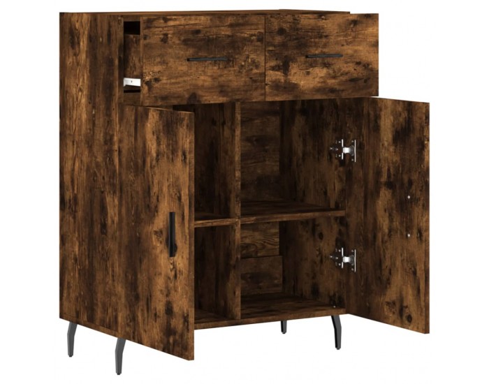 Sonata H Сайдборд, опушен дъб, 69,5x34x90 см, инженерно дърво