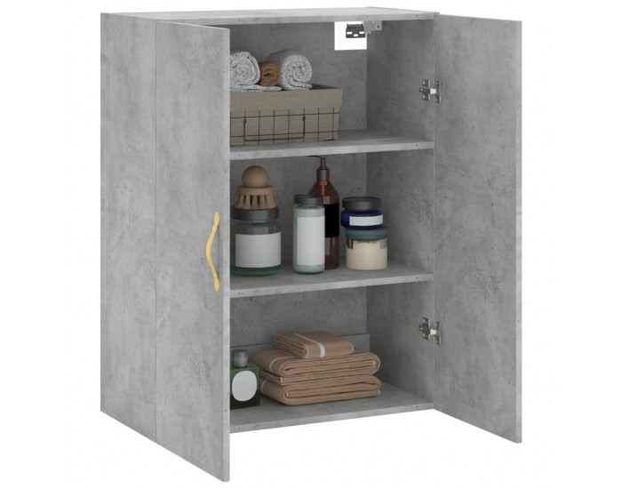 Sonata H Стенен шкаф бетонно сив 69,5x34x90 см