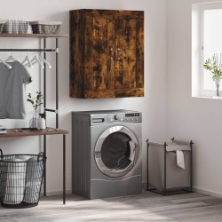 Sonata H Стенен шкаф опушен дъб 69,5x34x90 см инженерно дърво - Шкафове, Витрини, Модулни секции