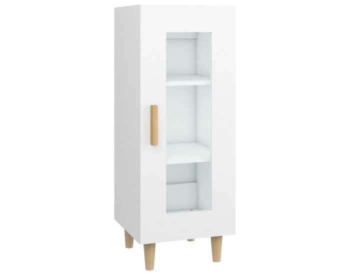 Sonata H Сайдборд, бял, 34,5x34x90 см, инженерно дърво