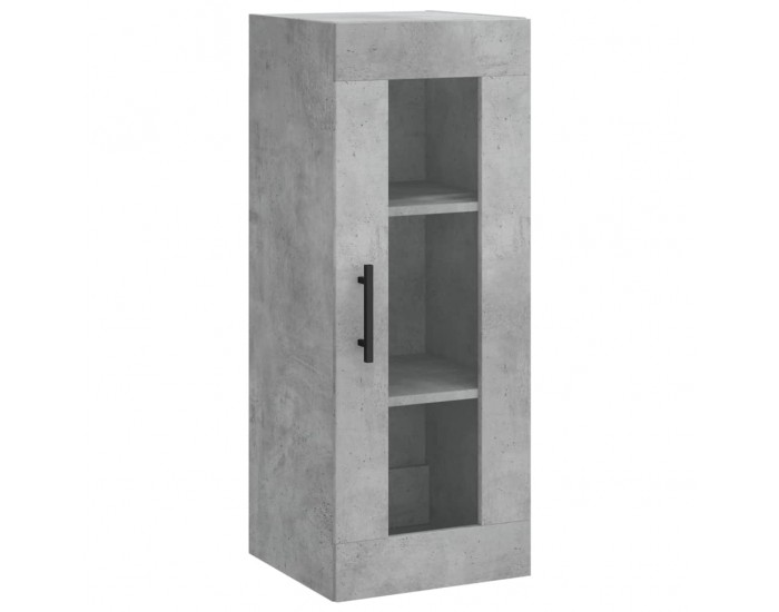 Sonata H Висок шкаф, бетонно сив, 34,5x34x180 см, инженерно дърво