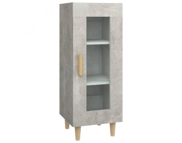 Sonata H Сайдборд, бетонно сив, 34,5x34x90 см, инженерно дърво