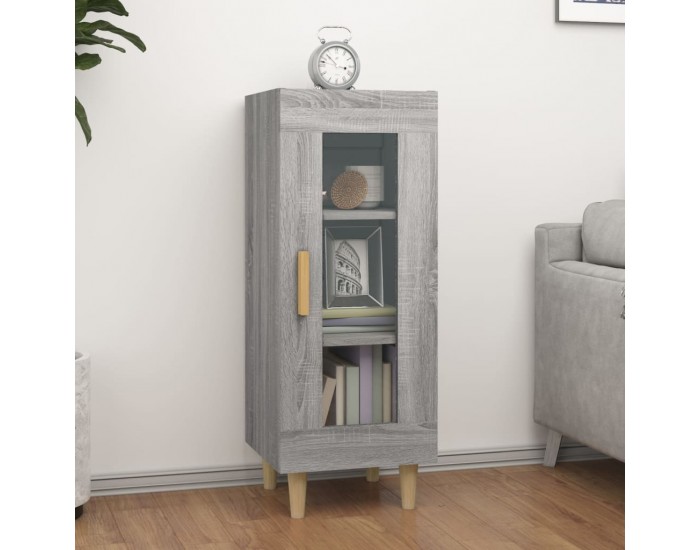 Sonata H Сайдборд, сив сонома, 34,5x34x90 см, инженерно дърво