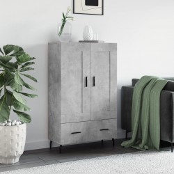 Sonata H Висок шкаф, бетонно сиво, 69,5x31x115 см, инженерно дърво - Шкафове, Витрини, Модулни секции