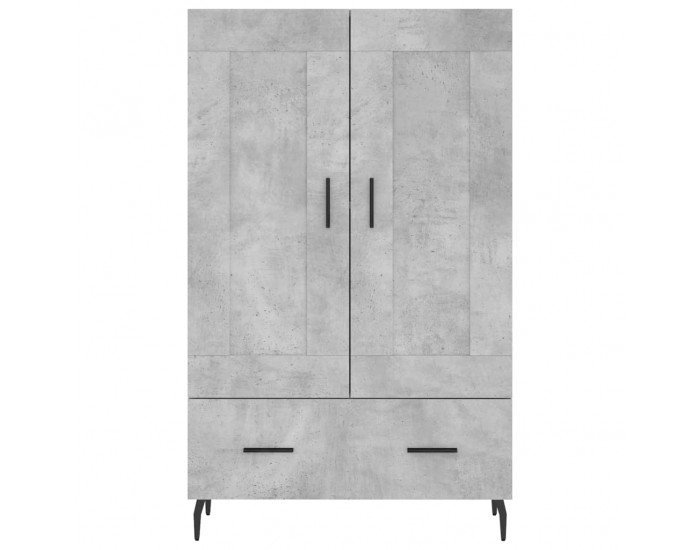 Sonata H Висок шкаф, бетонно сиво, 69,5x31x115 см, инженерно дърво