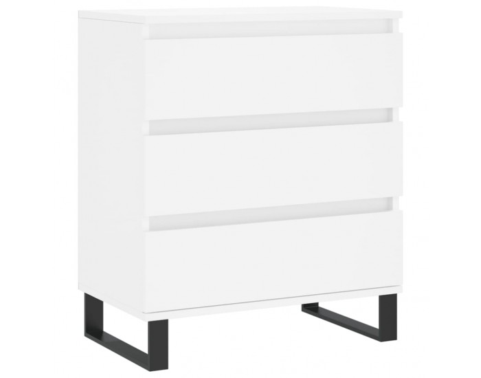 Sonata H Сайдборд, бял, 60x35x70 см, инженерно дърво