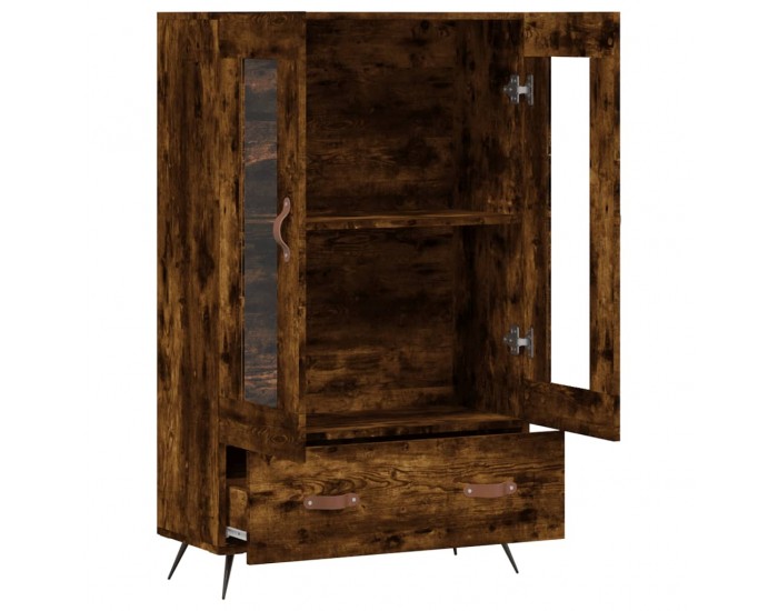 Sonata H Висок шкаф, опушен дъб, 69,5x31x115 см, инженерно дърво