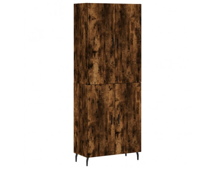 Sonata H Висок шкаф, опушен дъб, 69,5x34x180 см, инженерно дърво