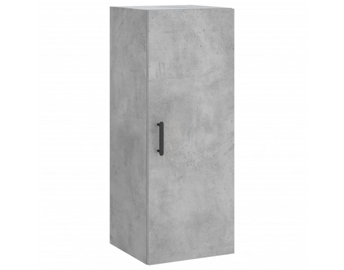 Sonata H Висок шкаф, бетонно сив, 34,5x34x180 см, инженерно дърво