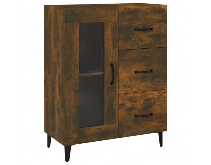 Sonata H Сайдборд, опушен дъб, 69,5x34x90 см, инженерно дърво