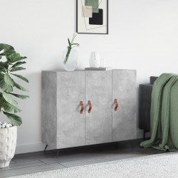 Sonata H Сайдборд, бетонно сив, 90x34x80 см, инженерно дърво - Шкафове, Витрини, Модулни секции