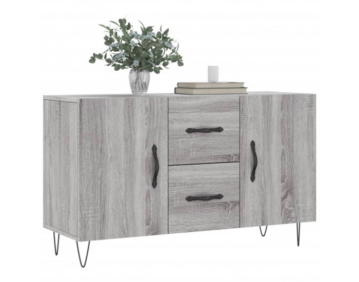 Sonata H Сайдборд, Сив сонома, 100x36x60 см, инженерно дърво