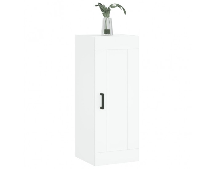 Sonata H Стенен шкаф, бял, 34,5x34x90 см, инженерно дърво