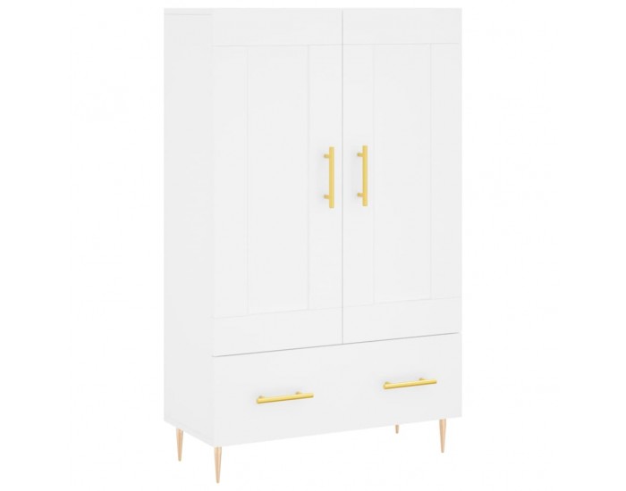 Sonata H Висок шкаф, бял, 69,5x31x115 см, инженерно дърво