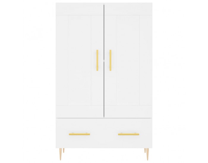 Sonata H Висок шкаф, бял, 69,5x31x115 см, инженерно дърво