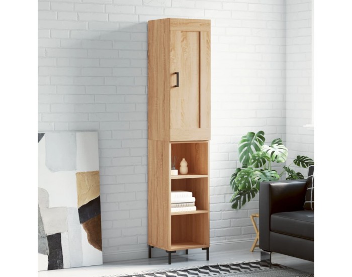 Sonata H Висок шкаф, сонома дъб, 34,5x34x180 см, инженерно дърво