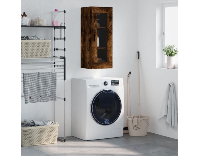 Sonata H Стенен шкаф опушен дъб 34,5x34x90 см