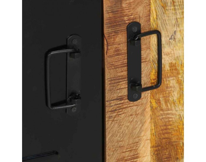 Sonata H Комплект мебели за баня 2 pcs Кафяво Сурово мангоново дърво