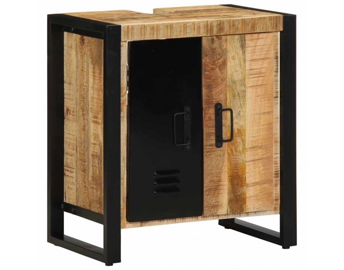 Sonata H Комплект мебели за баня 2 pcs Кафяво Сурово мангоново дърво