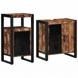 Sonata H Комплект мебели за баня 2 pcs Кафяво регенерирано дърво масив - Комплекти