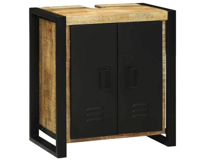 Sonata H Комплект мебели за баня 2 pcs Кафяво Сурово мангоново дърво