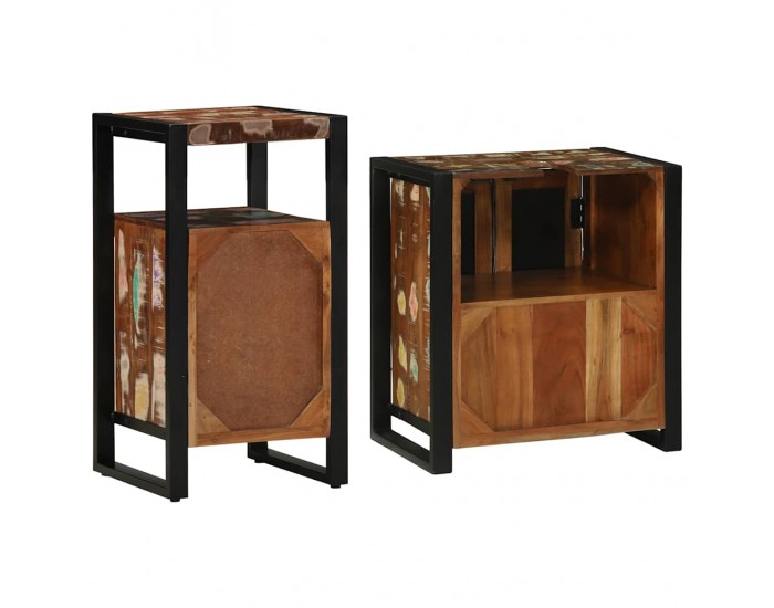 Sonata H Комплект мебели за баня 2 pcs Кафяво регенерирано дърво масив