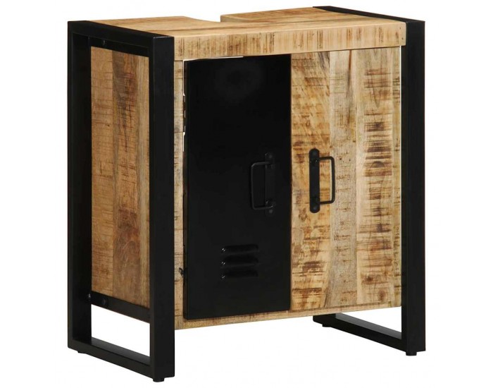 Sonata H Комплект мебели за баня 2 pcs Кафяв Солидно мангово дърво