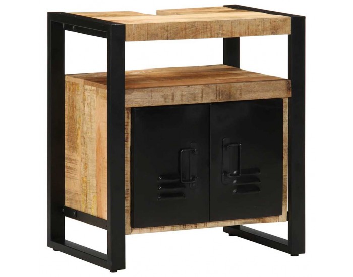 Sonata H Комплект мебели за баня 2 pcs Кафяво Солидно мангово дърво