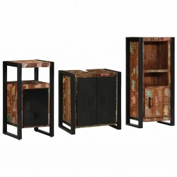 Sonata H Комплект мебели за баня 3 pcs Солидна рециклирана дървесина - Комплекти