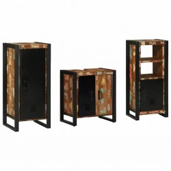 Sonata H Комплект мебели за баня 3 pcs Солидна рециклирана дървесина - Комплекти