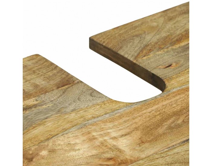 Sonata H Комплект мебели за баня с чекмедже с рафт със съхранение с врата с огледало 3 pcs Кафяво Висок