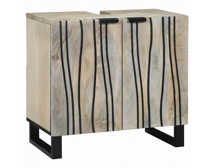 Sonata H Комплект мебели за баня с чекмедже с рафт 3 pcs Бял 38 x 33 x 160 см