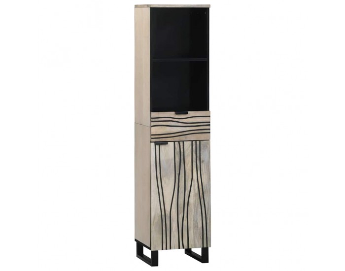 Sonata H Комплект мебели за баня с чекмедже с рафт 3 pcs Бял 38 x 33 x 160 см