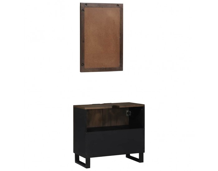 Sonata H Комплект мебели за баня 2 pcs Орехово кафяво Стандартна дължина