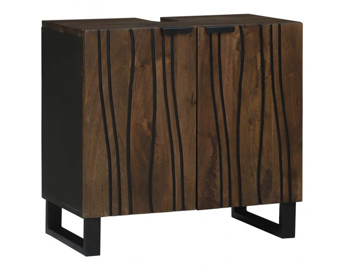 Sonata H Комплект мебели за баня 3 pcs Орехов кафяв 38 x 33 x 160 см