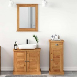 Sonata H Комплект мебели за баня с чекмедже с рафт 3 pcs Кафяво 37 x 34 x 80 см - Баня