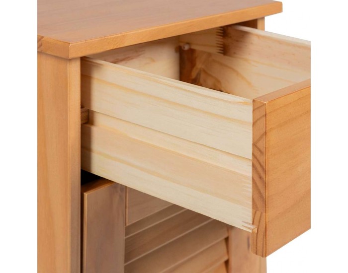 Sonata H Комплект мебели за баня с чекмедже с рафт 3 pcs Кафяво 37 x 34 x 80 см