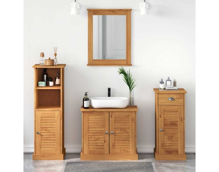 Sonata H Комплект мебели за баня 4 pcs Меденокафяво 37 x 34 x 110 см