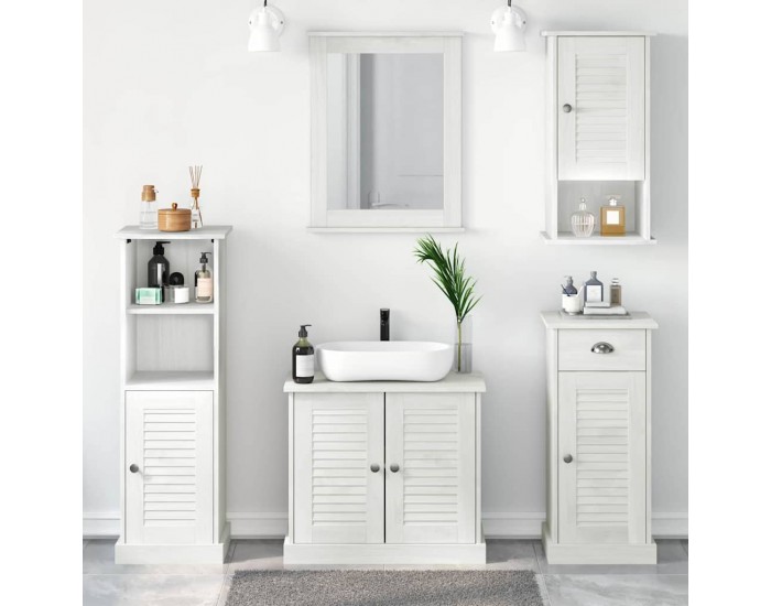 Sonata H Комплект мебели за баня 5 pcs антично бяло 37 x 34 x 110 см