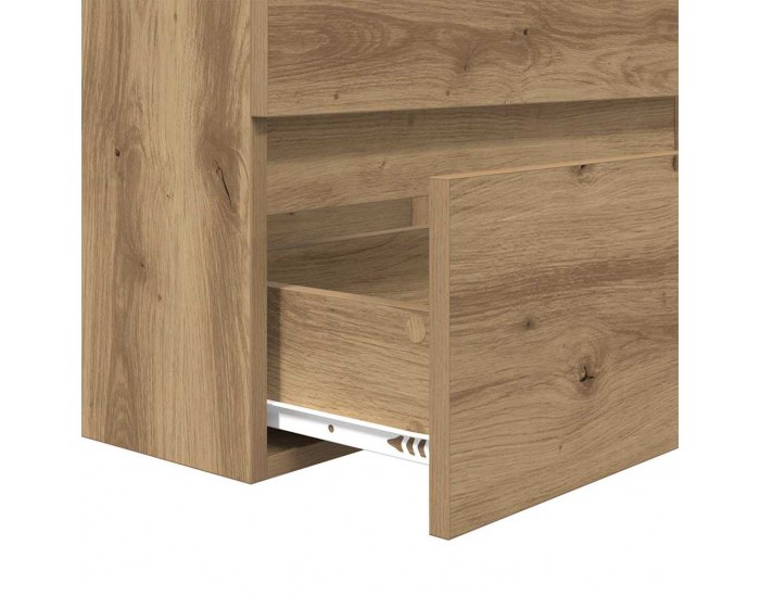 Sonata H Комплект мебели за баня 3 pcs Черен дъб 60 x 38.5 x 45 cm