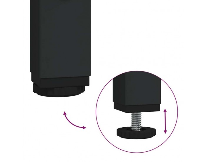 Sonata H Комплект мебели за баня 3 pcs дъб сонома 33 x 33 x 185.5 см