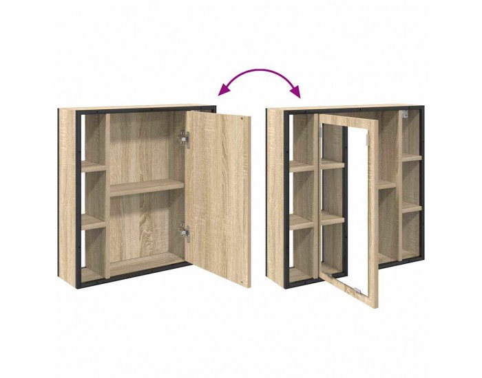 Sonata H Комплект мебели за баня 4 pcs дъб сонома 33 x 33 x 185.5 см