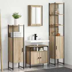Sonata H Комплект мебели за баня 4 pcs дъб сонома 33 x 33 x 185.5 см - Комплекти