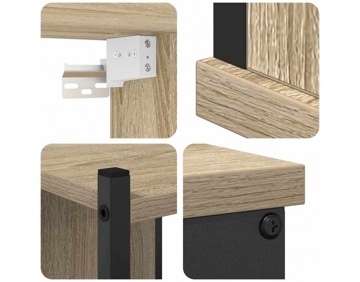 Sonata H Комплект мебели за баня 4 pcs дъб сонома 33 x 33 x 185.5 см