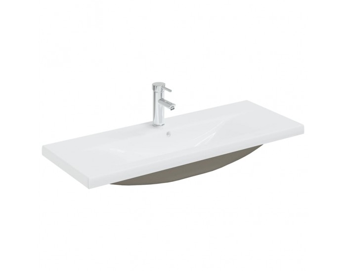 Sonata H Шкаф за баня с вградена мивка, бял, ПДЧ