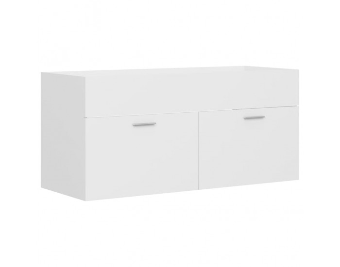 Sonata H Шкаф за баня с вградена мивка, бял, ПДЧ