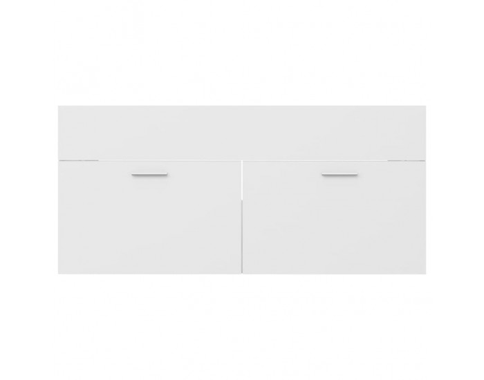 Sonata H Шкаф за баня с вградена мивка, бял, ПДЧ